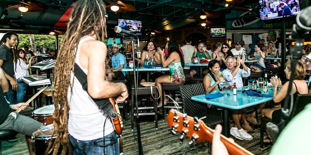 Live music at Deck 84 in Delray Beach Florida