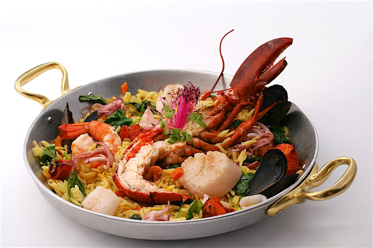 Orzo Seafood Paella (for one)