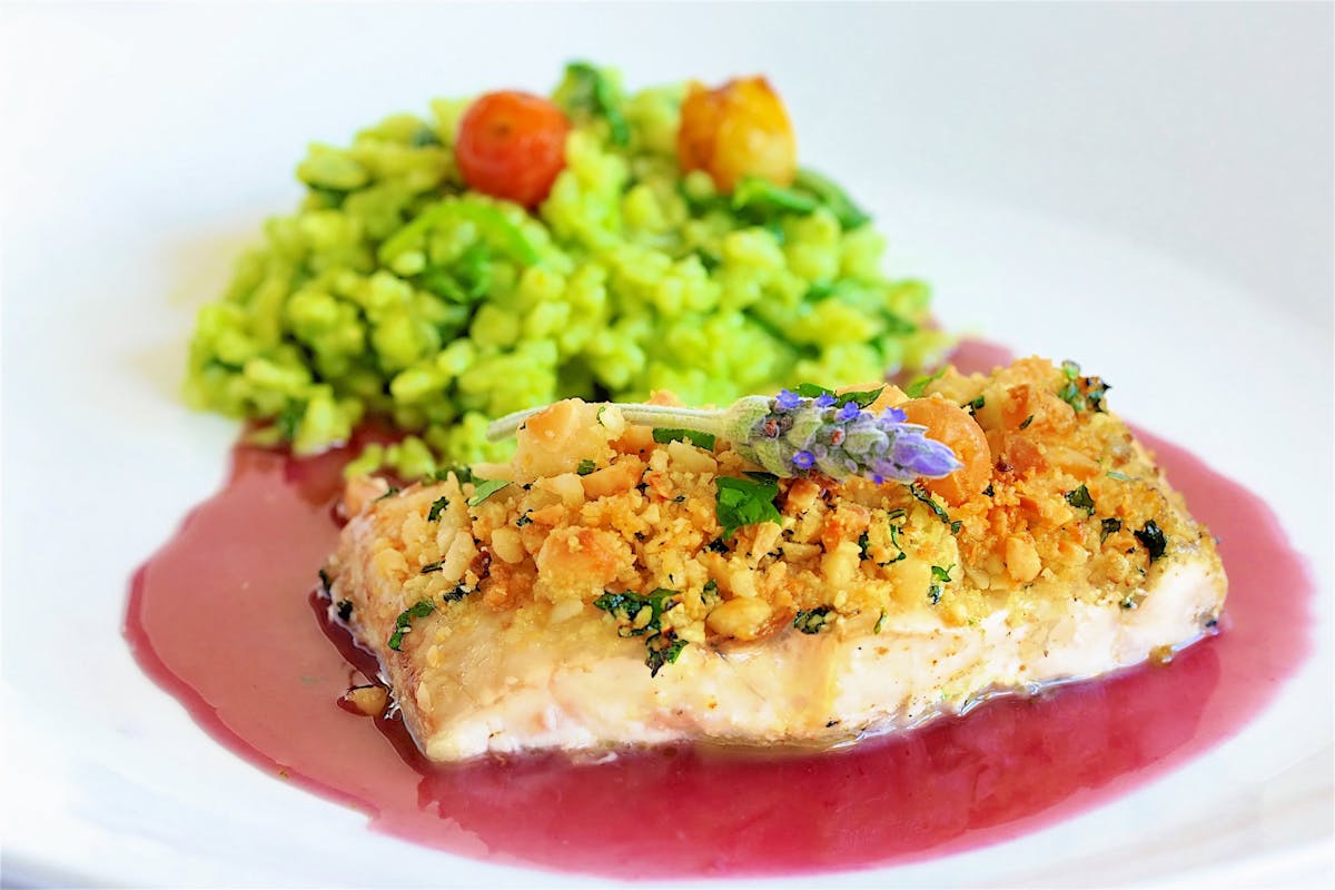 Macadamia-Crusted Snapper