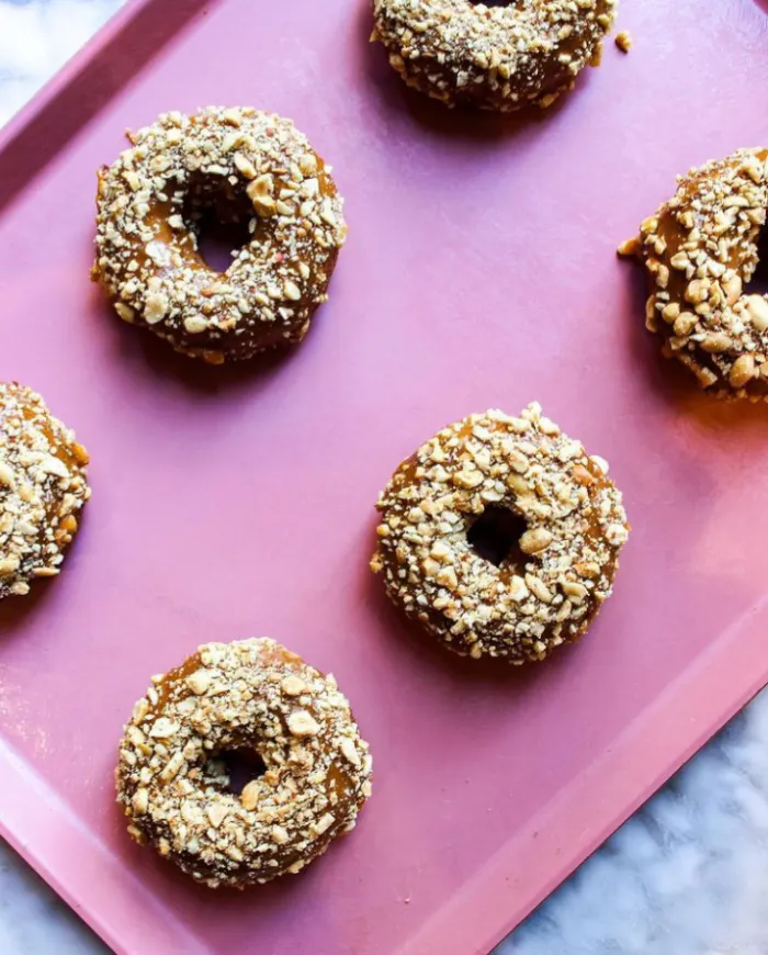 Taffy Apple a chocolate covered donut