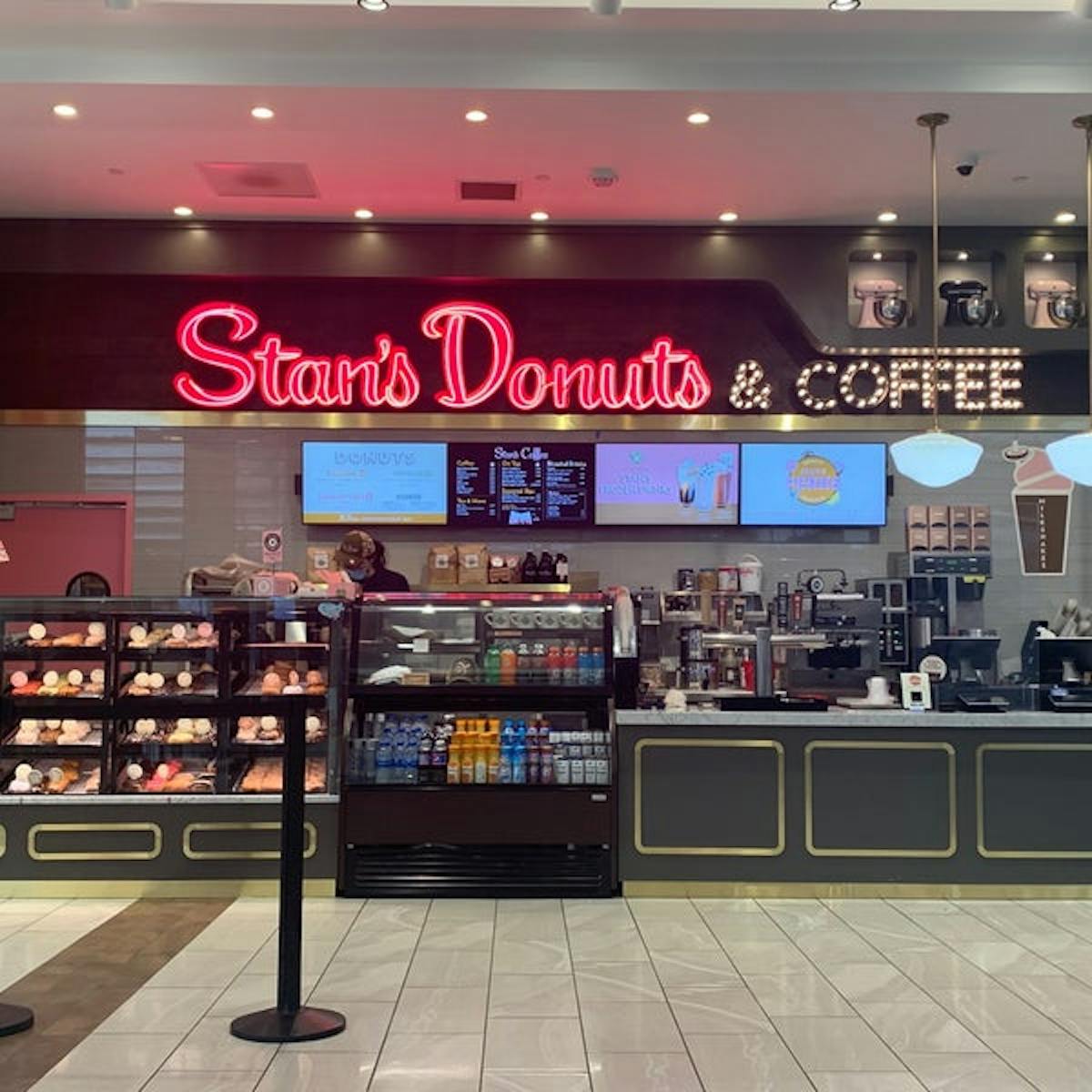 a store inside of a building
