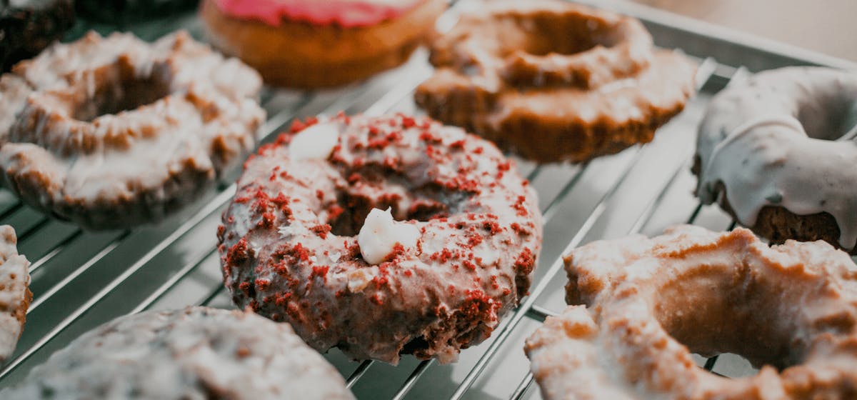 a group of assorted donuts