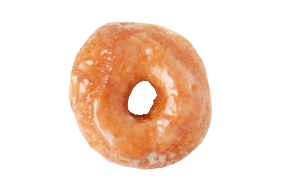 a close up of a doughnut