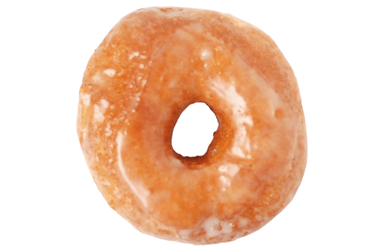 a close up of a doughnut