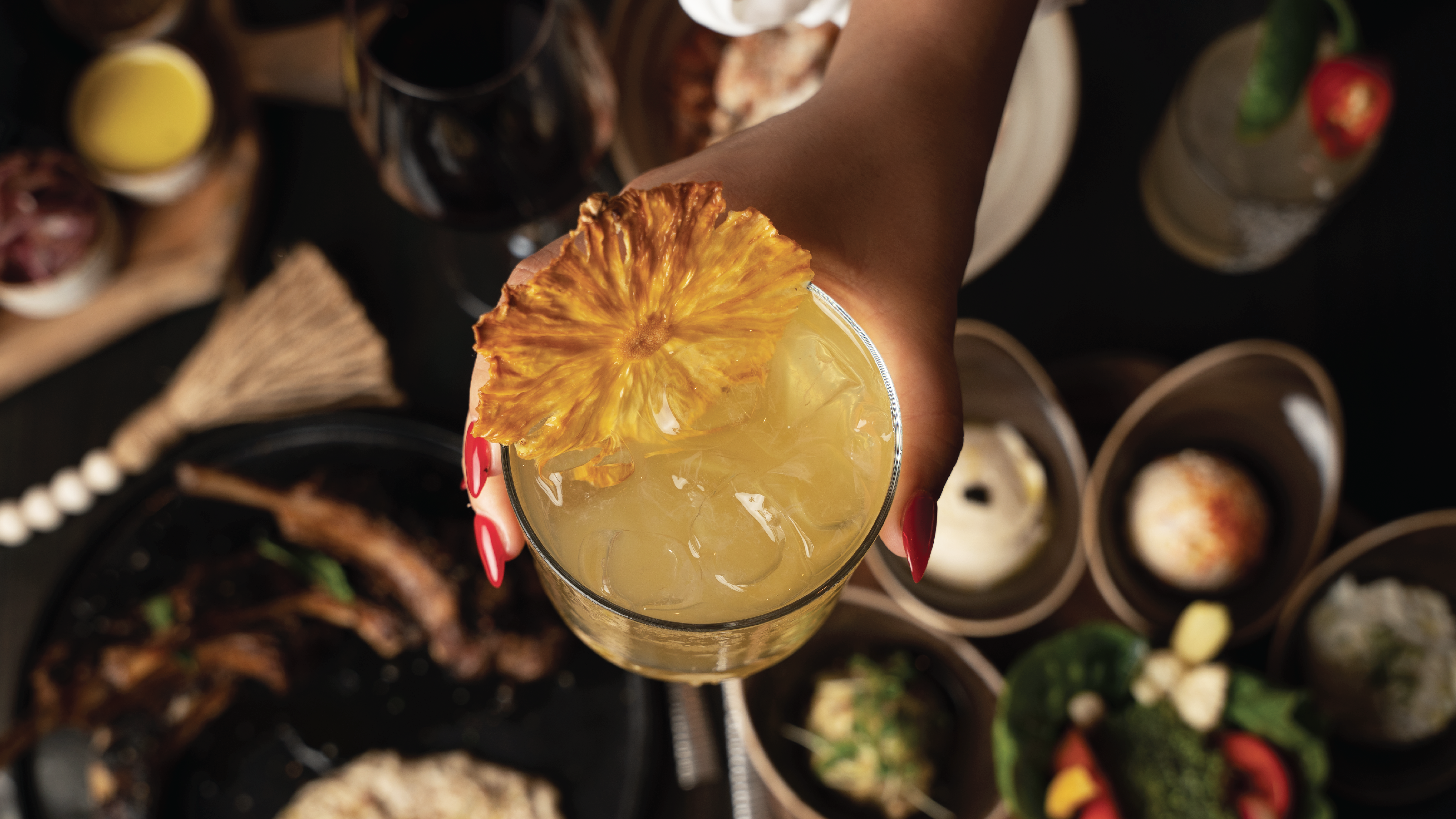 a close up of food on a table