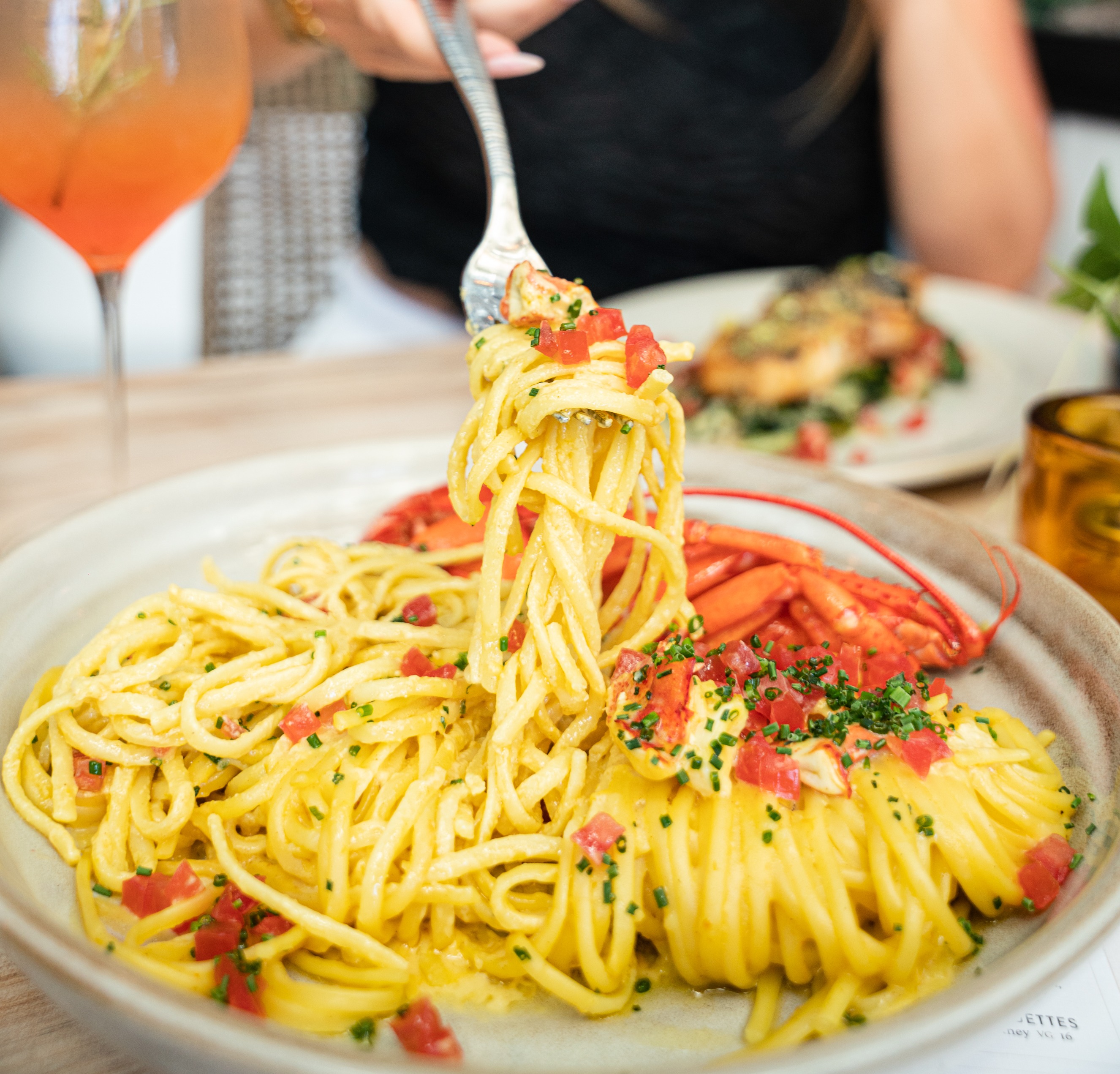 a plate of food on a table