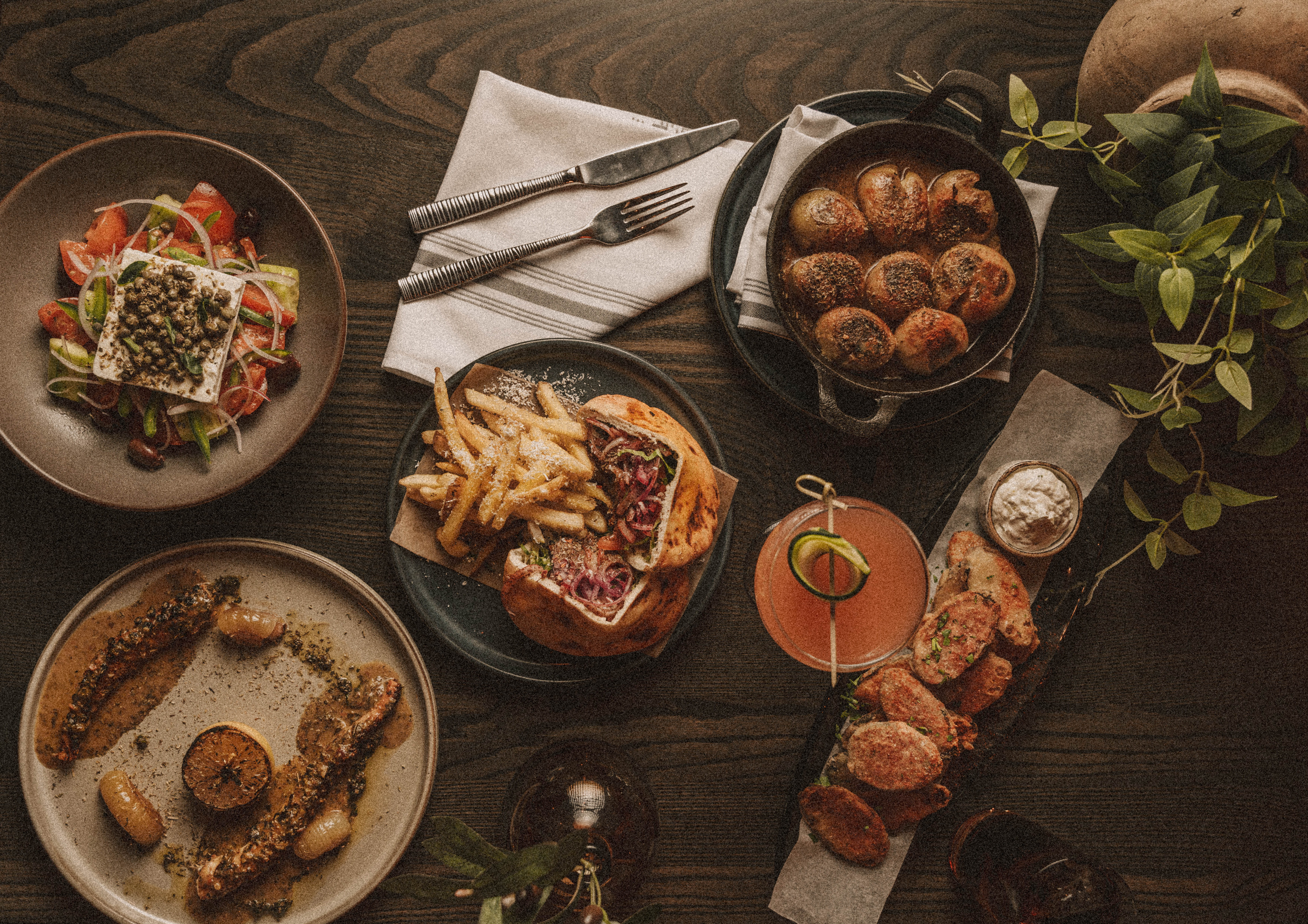 a bunch of food on a plate