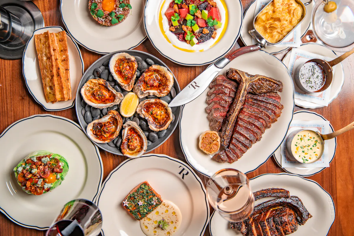 a bowl filled with different types of food on a plate