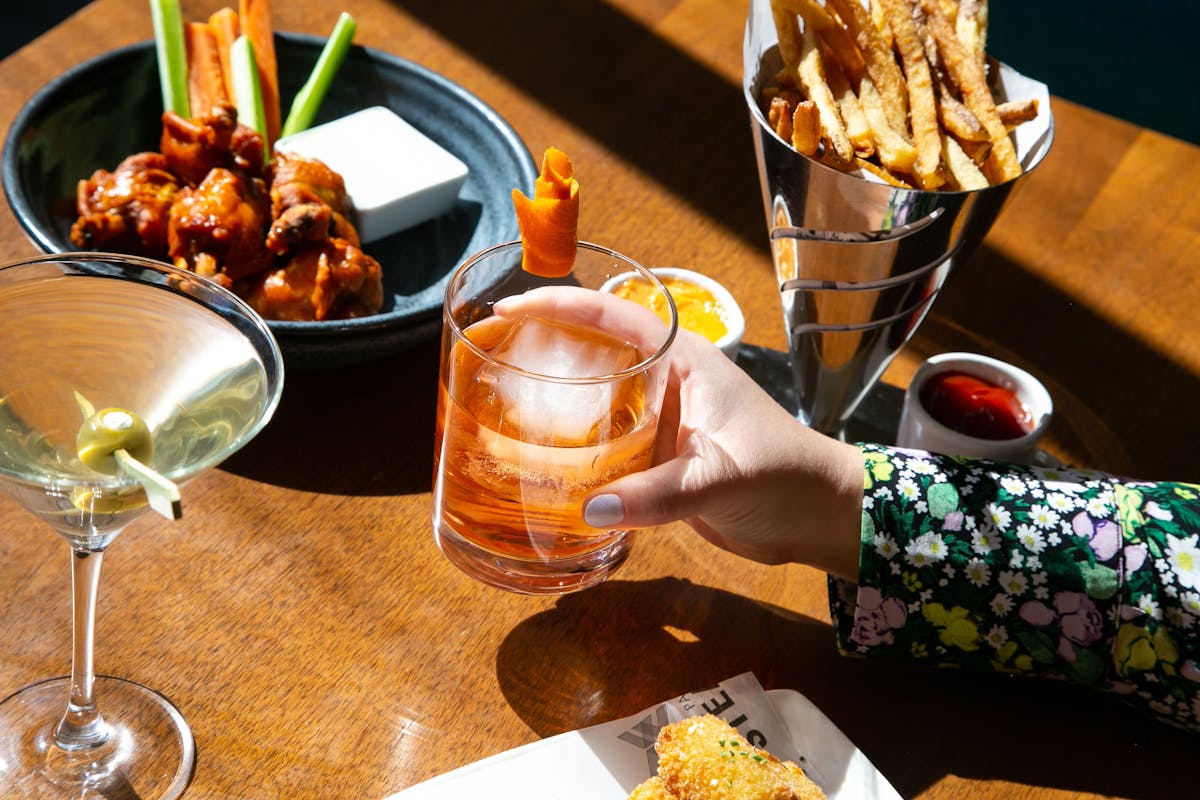 a plate of food on a table