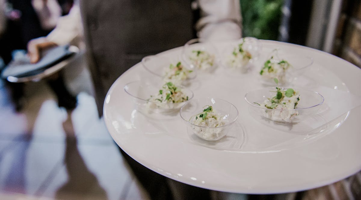 a plate of food on a table
