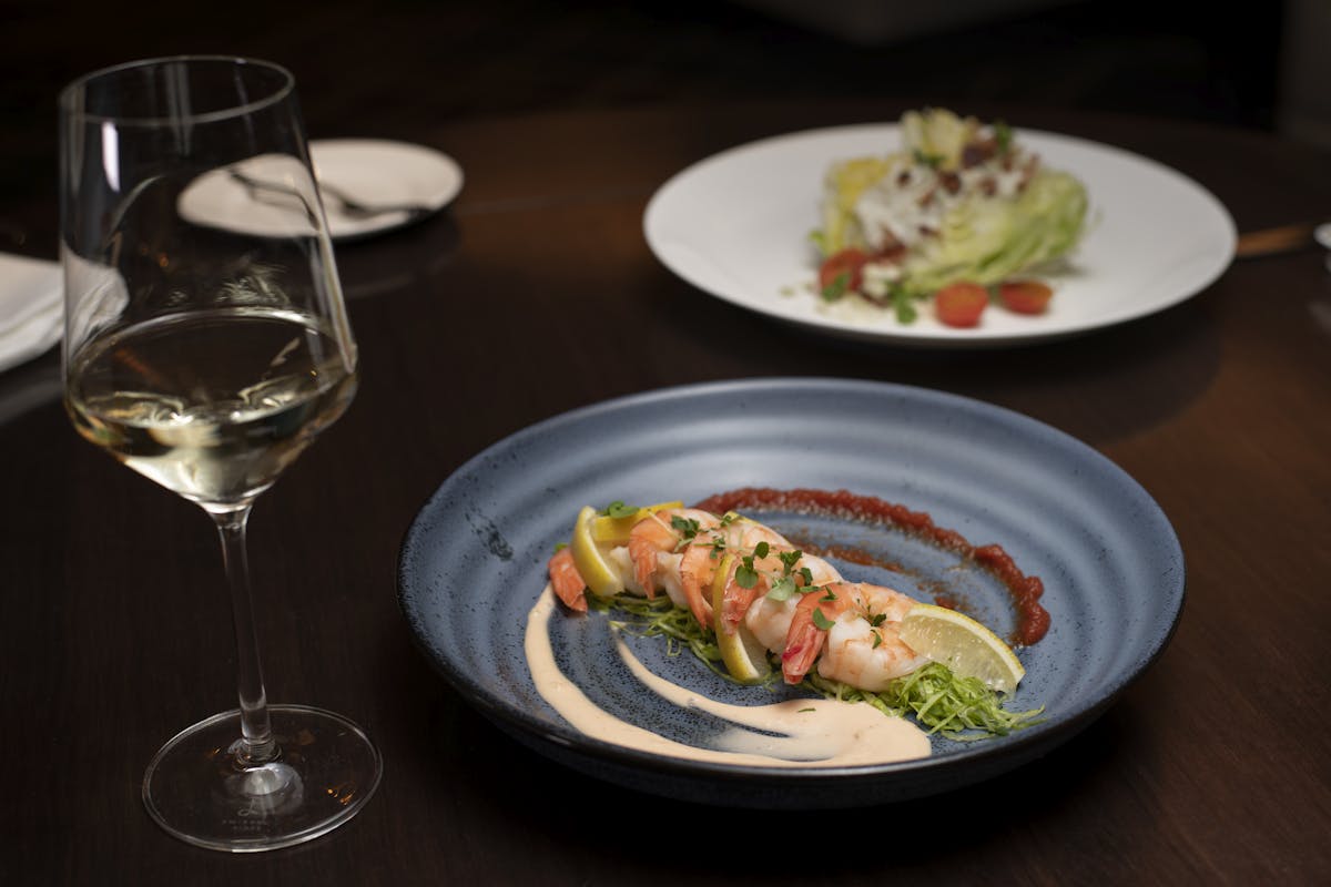 a plate of food on a table