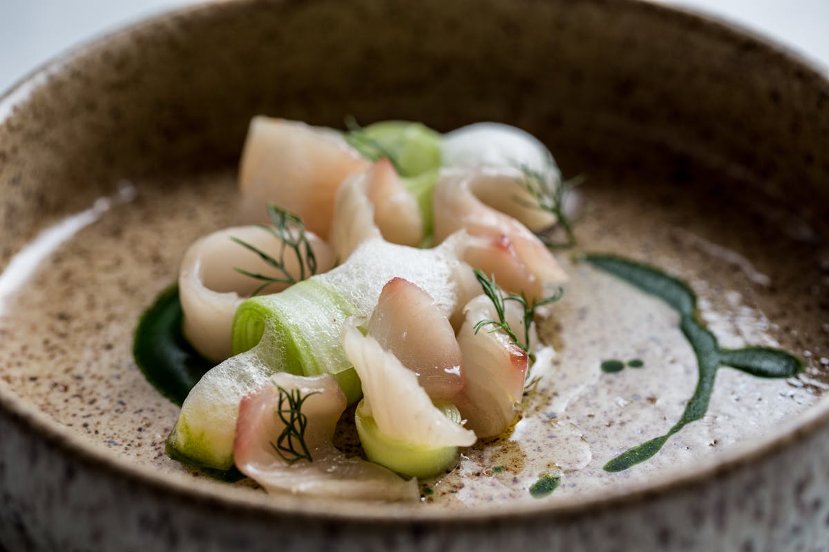 a bowl of food on a plate