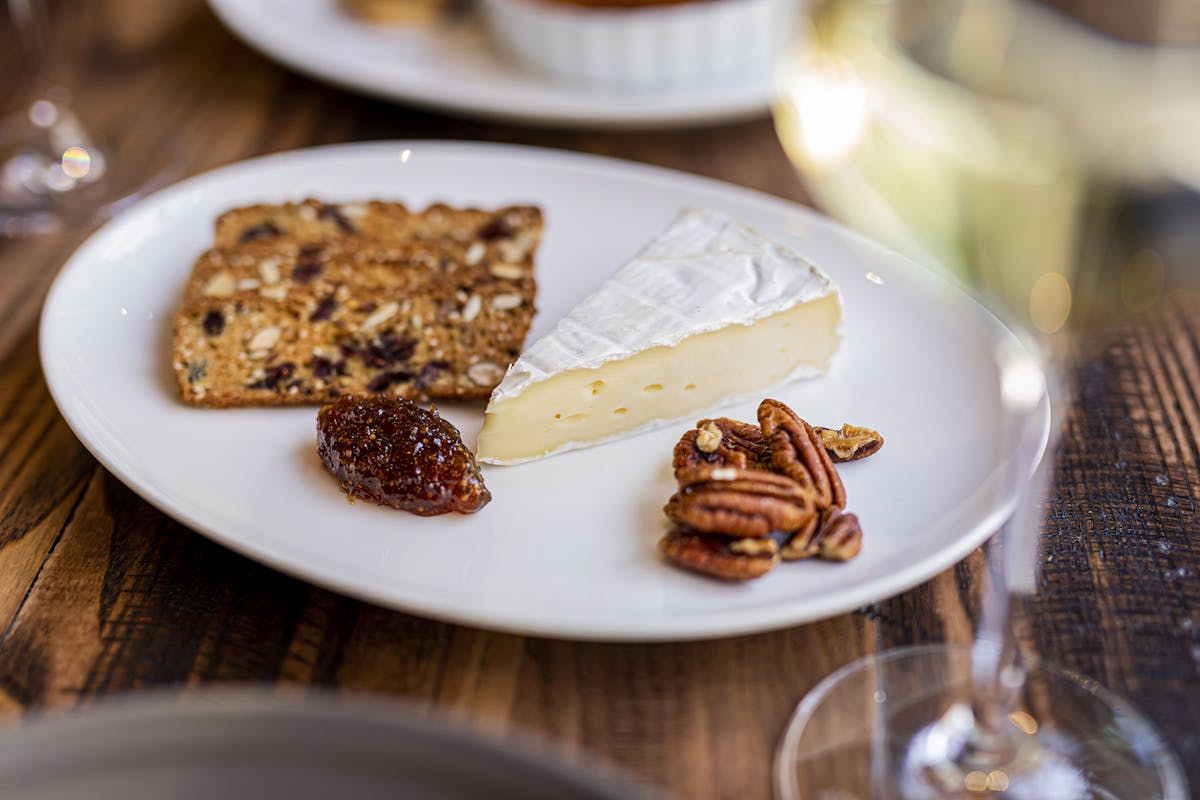 a plate of food on a table