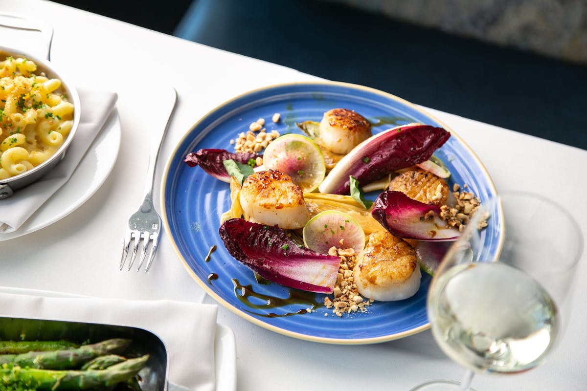 a plate of food on a table