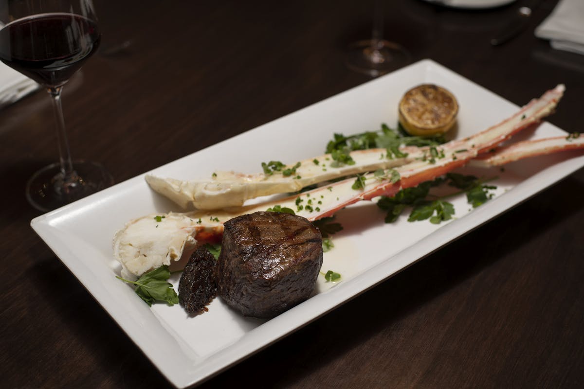 a plate of food on a table
