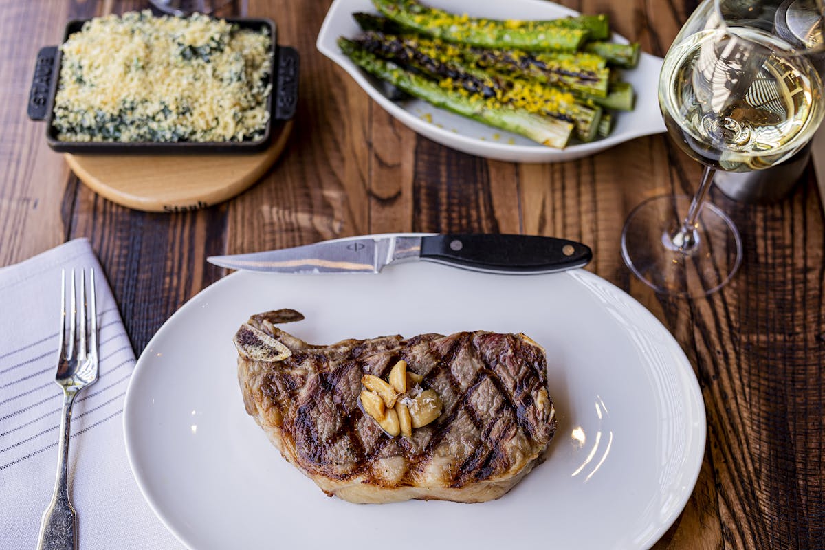 a plate of food on a table