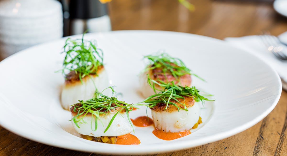 a plate of food on a table