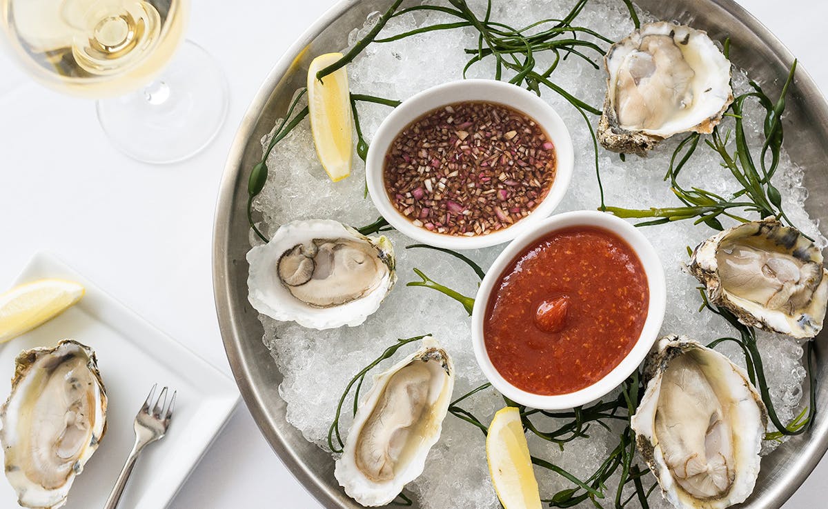 a plate of food on a table