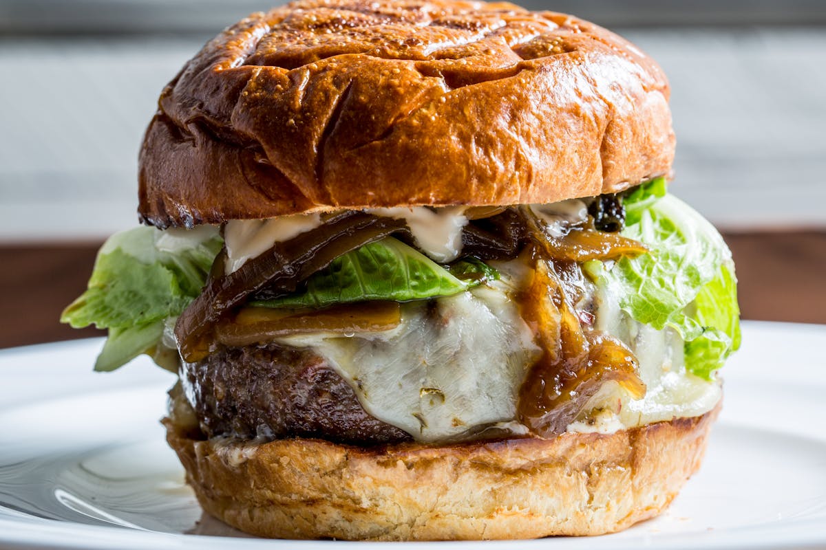 a close up of a sandwich on a plate