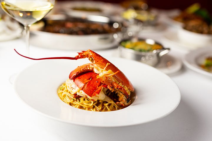 a plate of food on a table