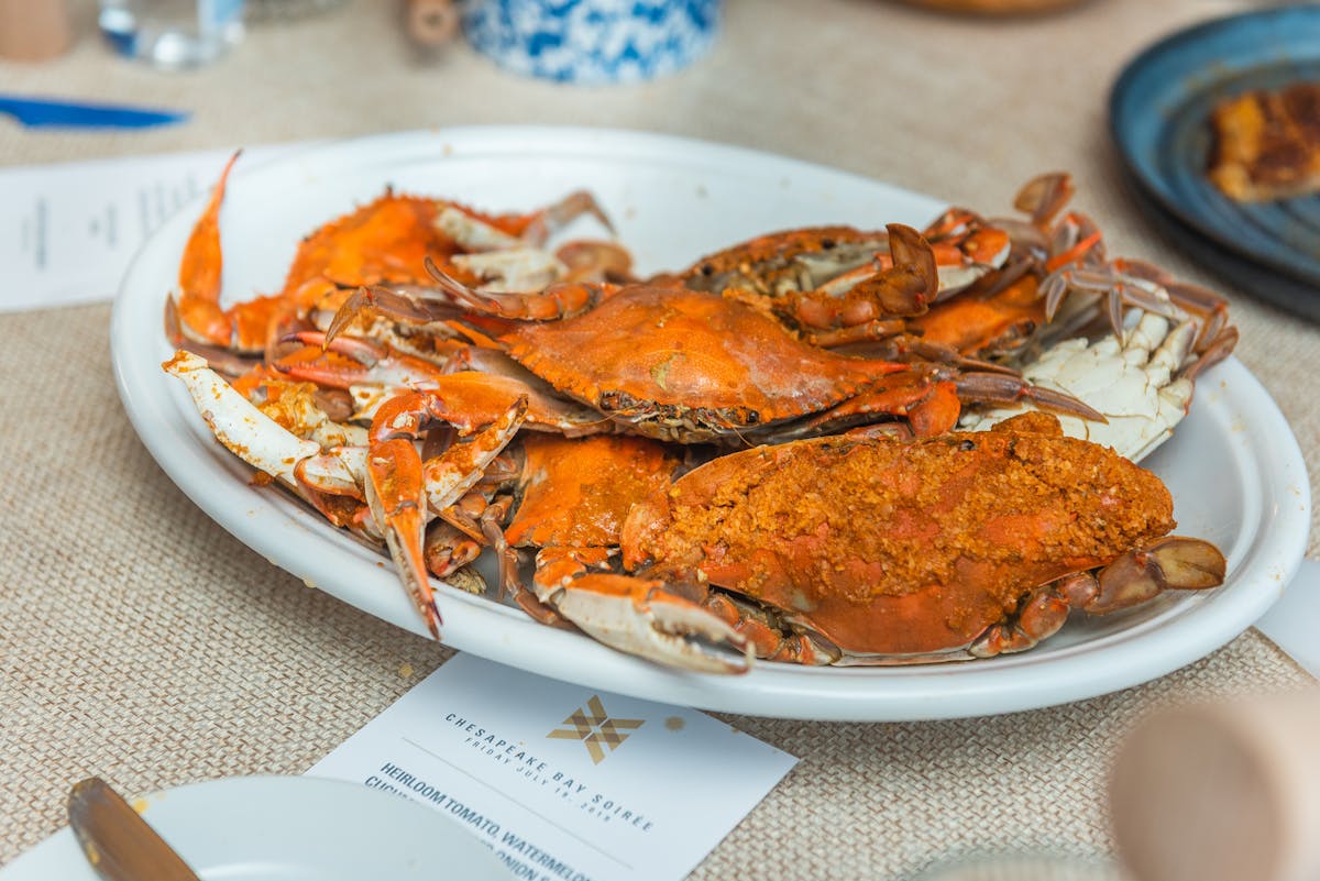 a plate of food on a table