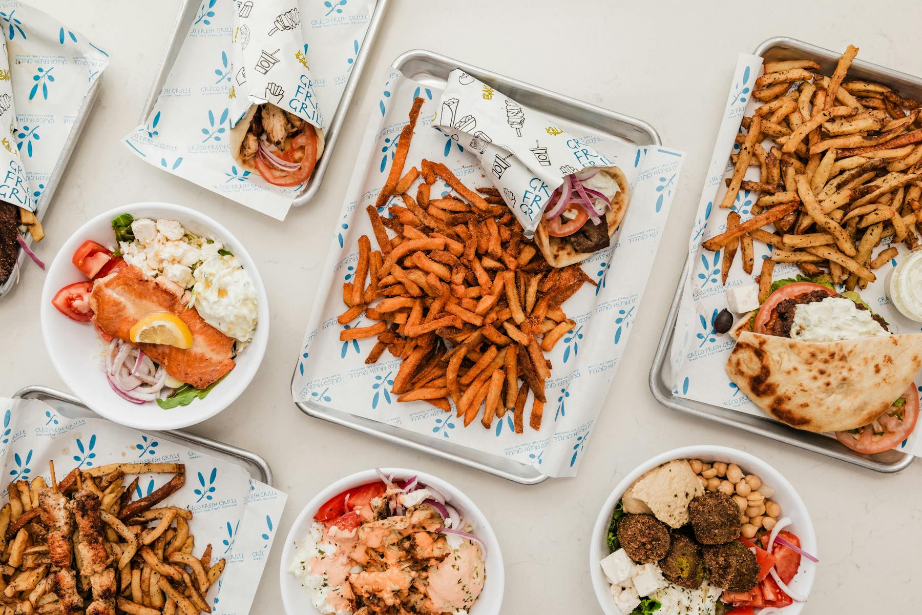 a box filled with different types of food on a plate
