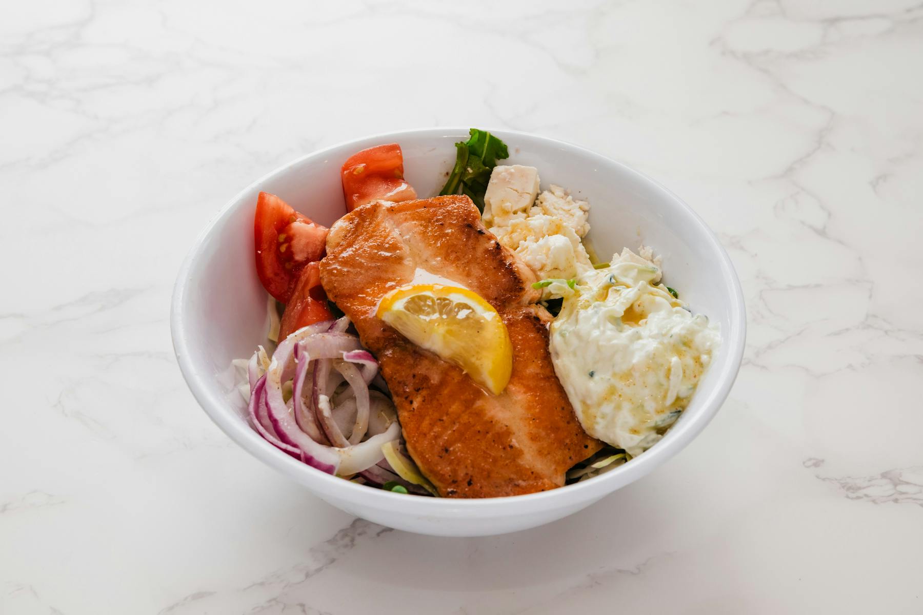 a bowl of food on a plate