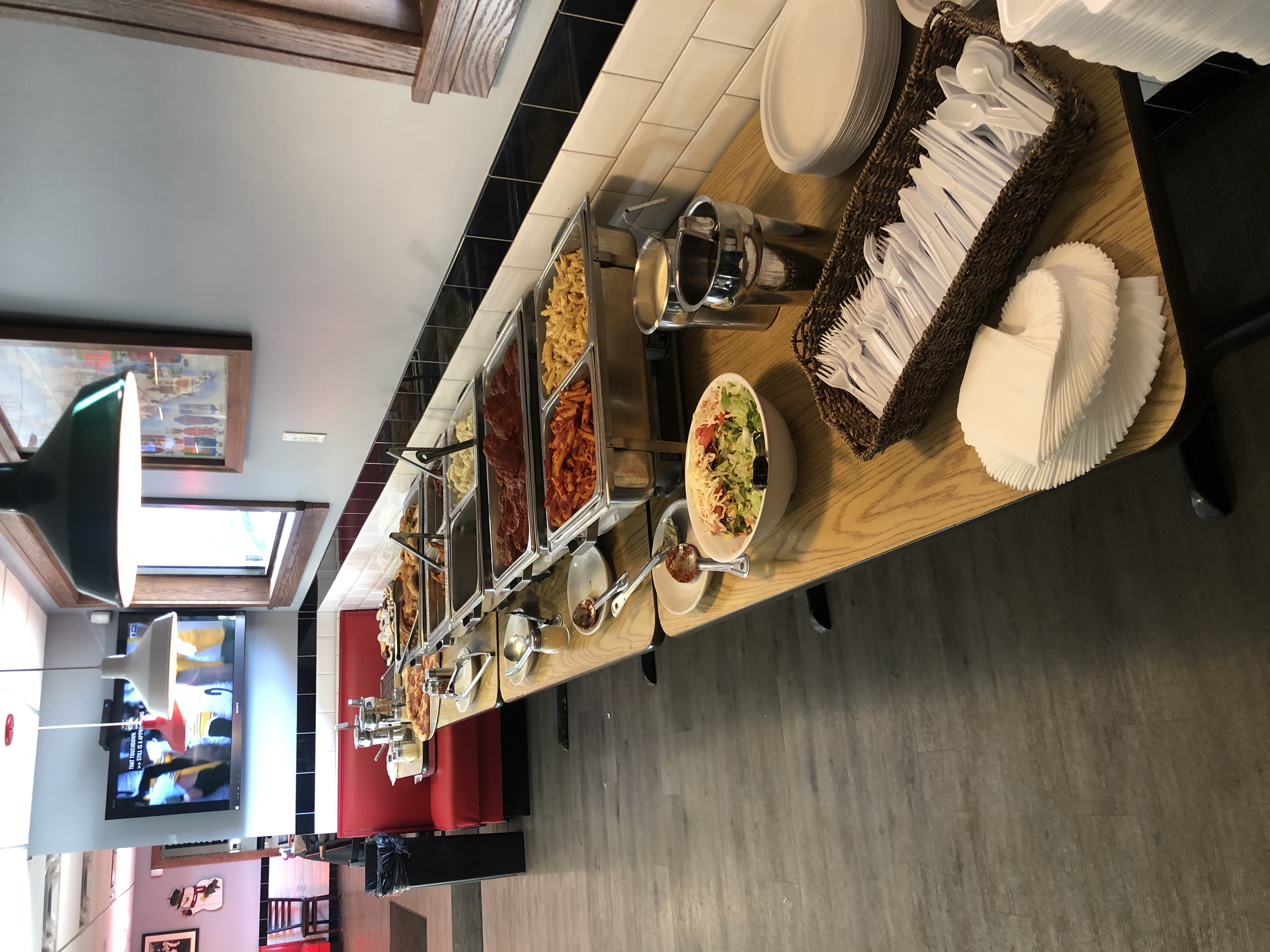 food on a table