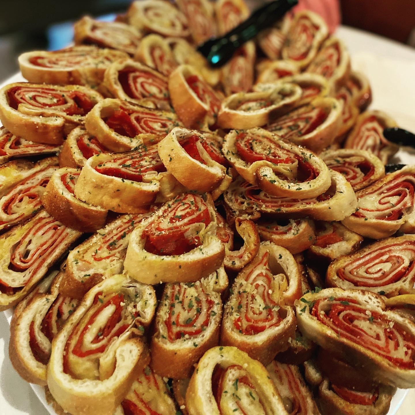 a close up of food