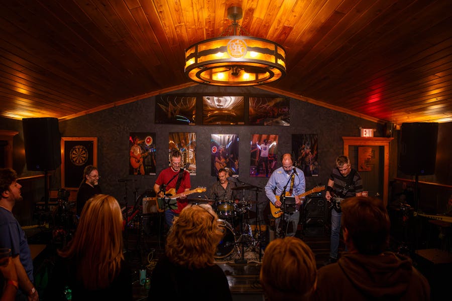 Indoor Stage Ray Brothers BBQ Barbecue Restaurant in Bouckville, NY