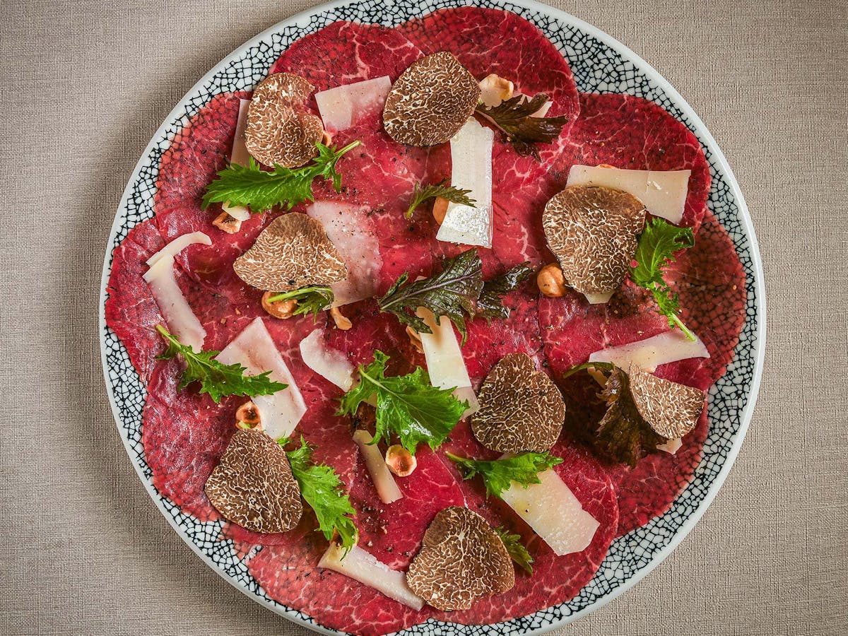 a plate of food on a table