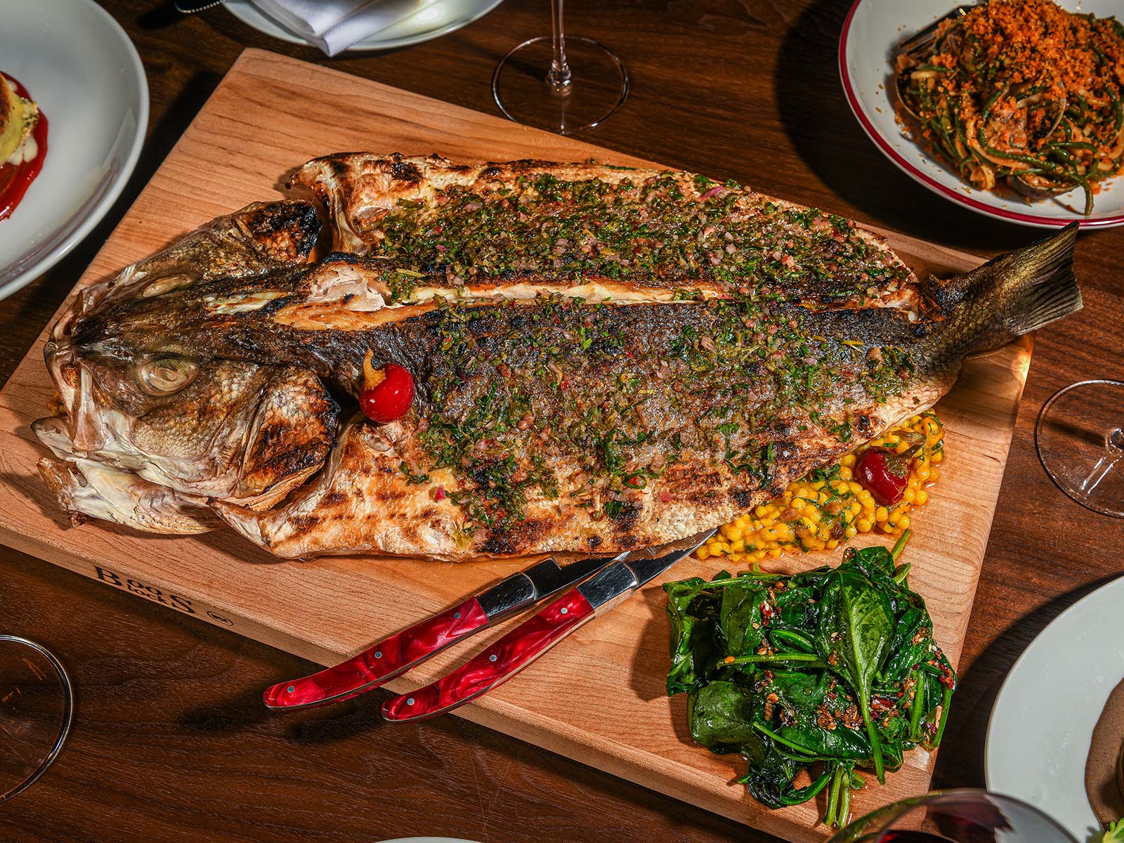 a plate of food on a table