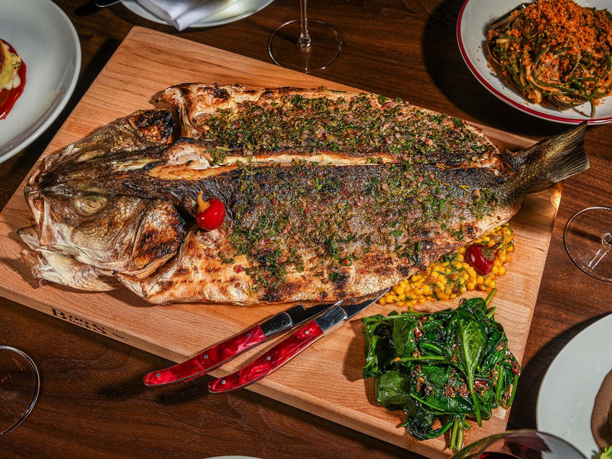 a plate of food on a table