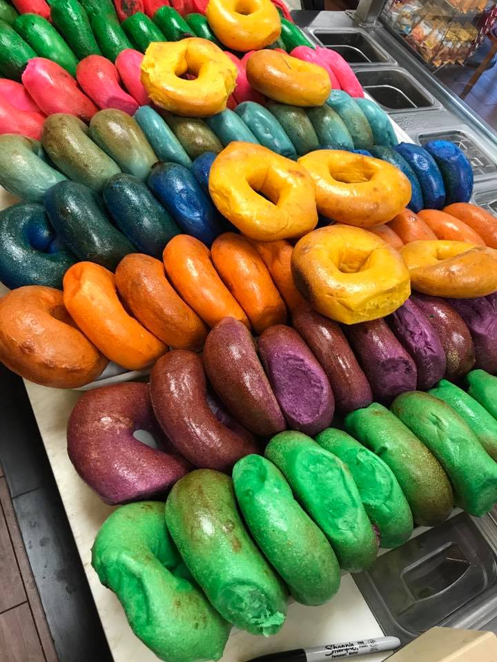 a bunch of food sitting on a counter