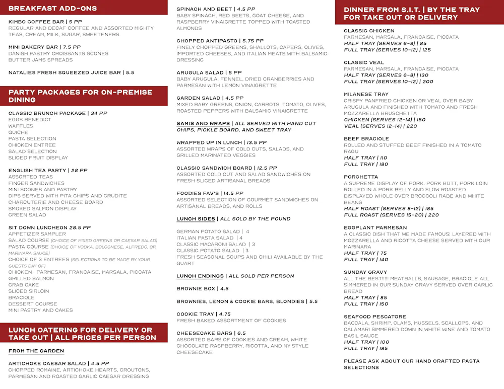 Stanton Italian Table Stanton Nj Menu – MTHVI