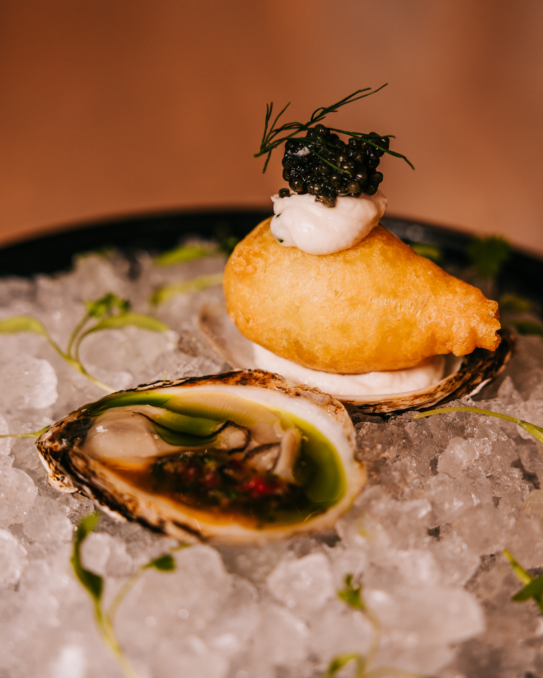 a close up of a plate of food