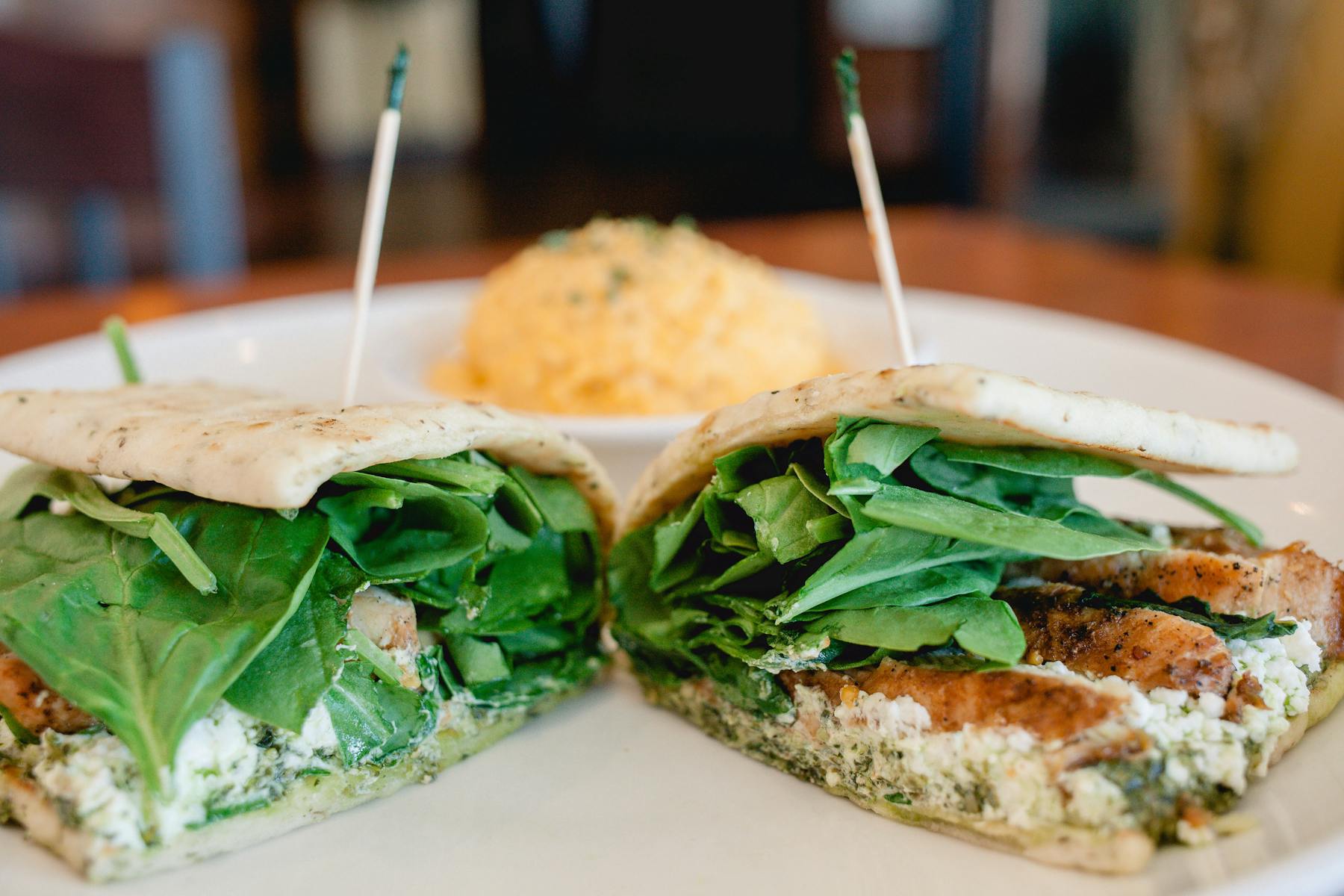a close up of a sandwich on a white plate