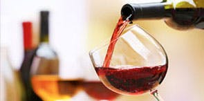 a glass of wine