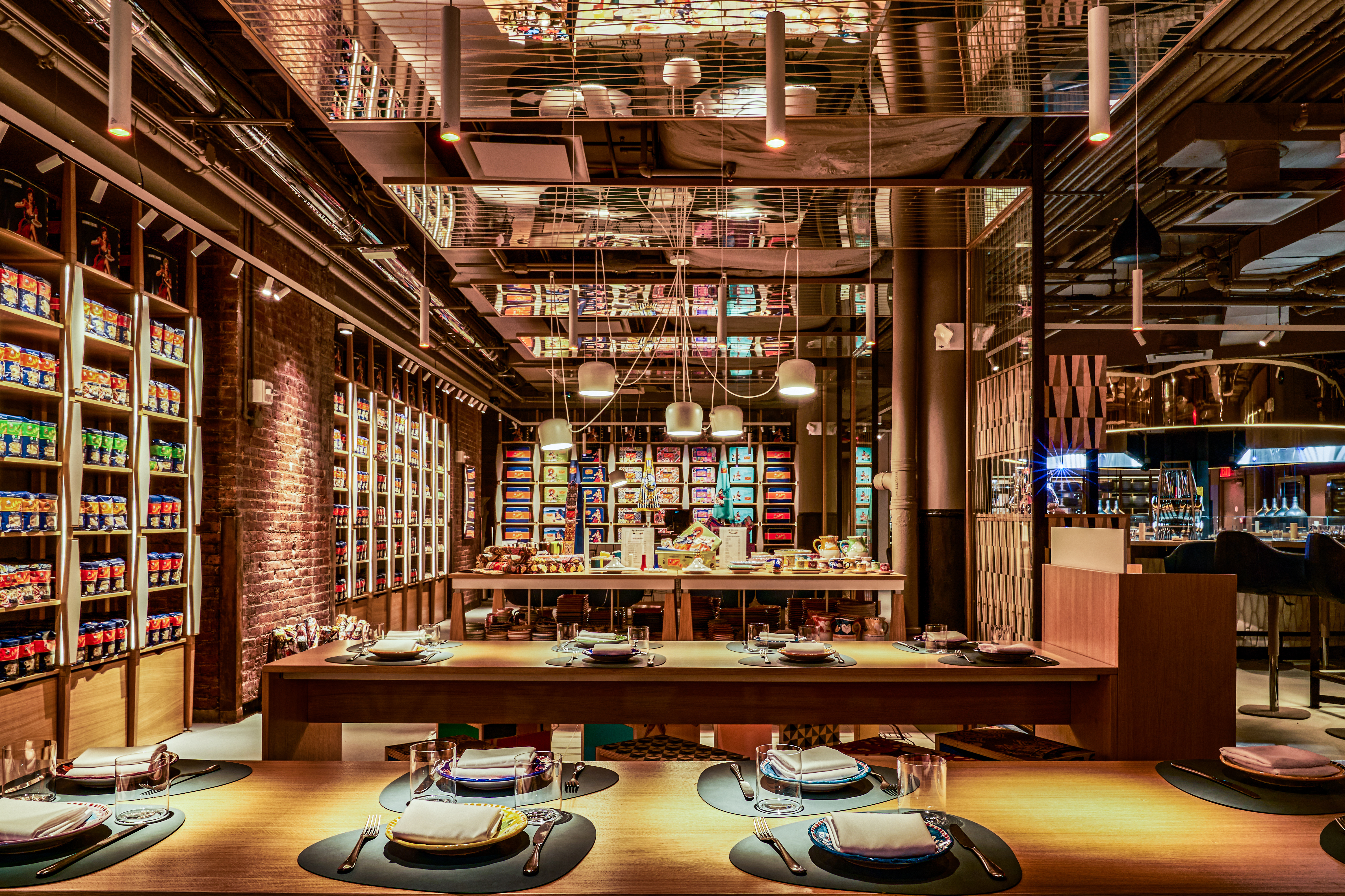 a store inside of a building