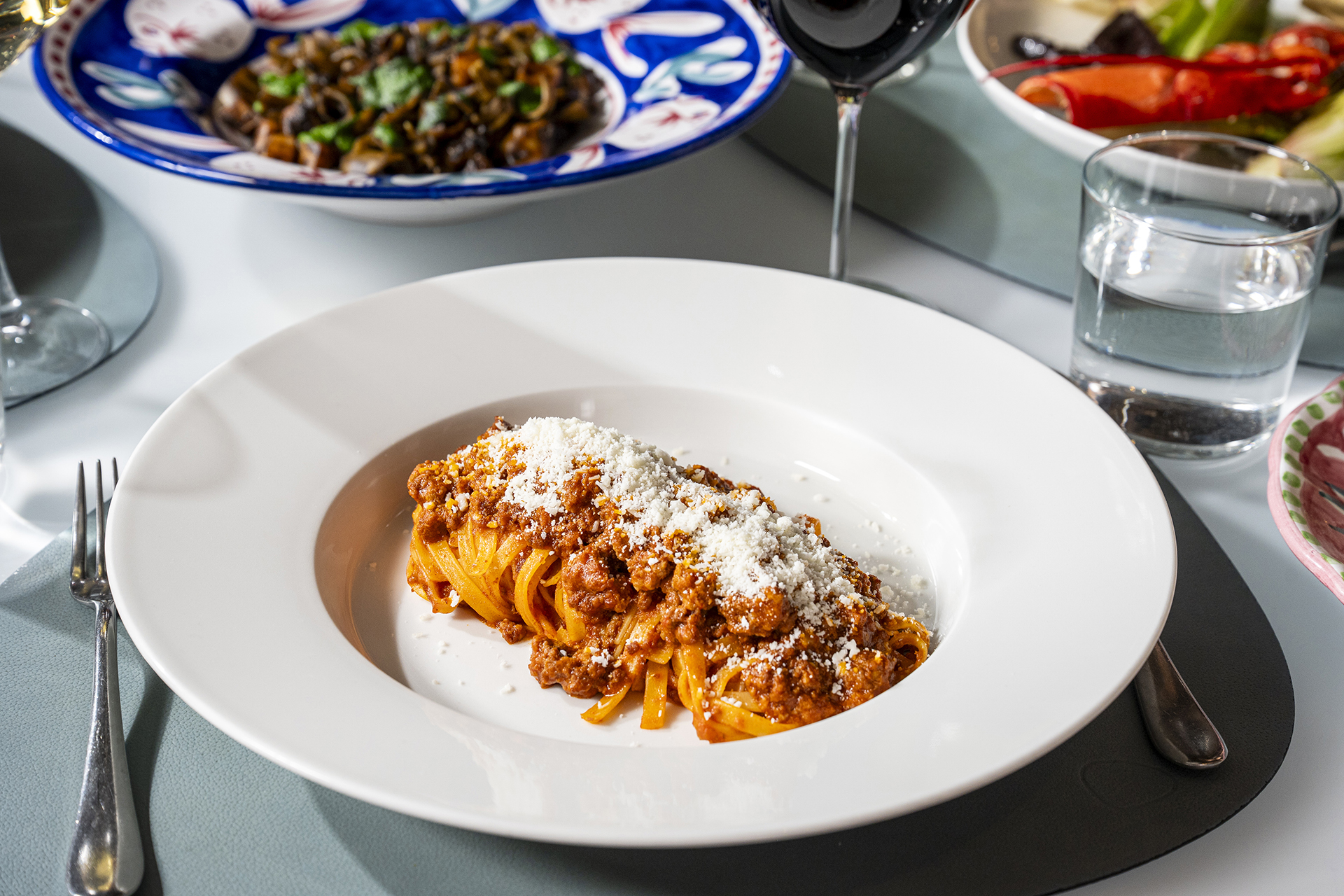a plate of food on a table