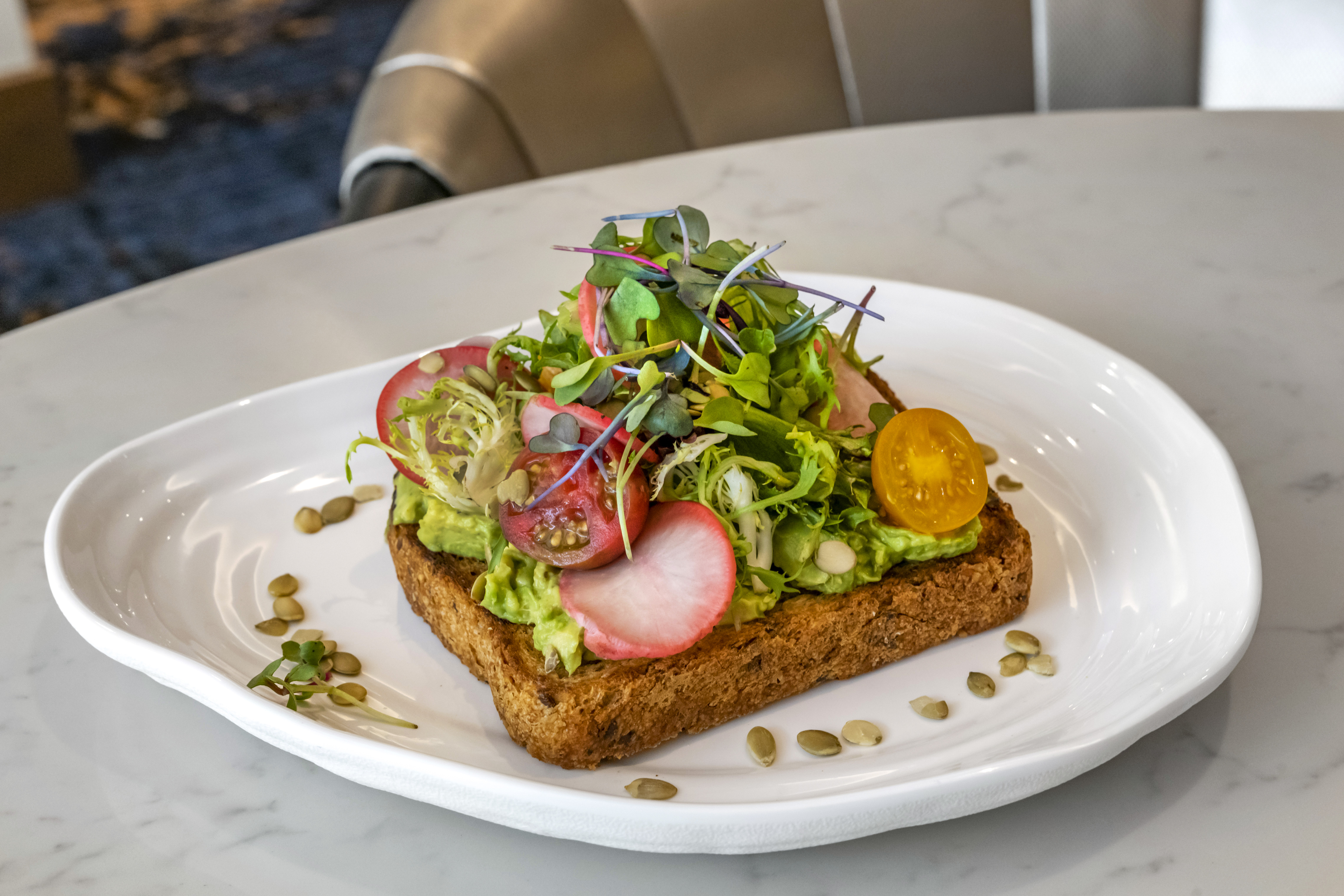 a plate of food on a table