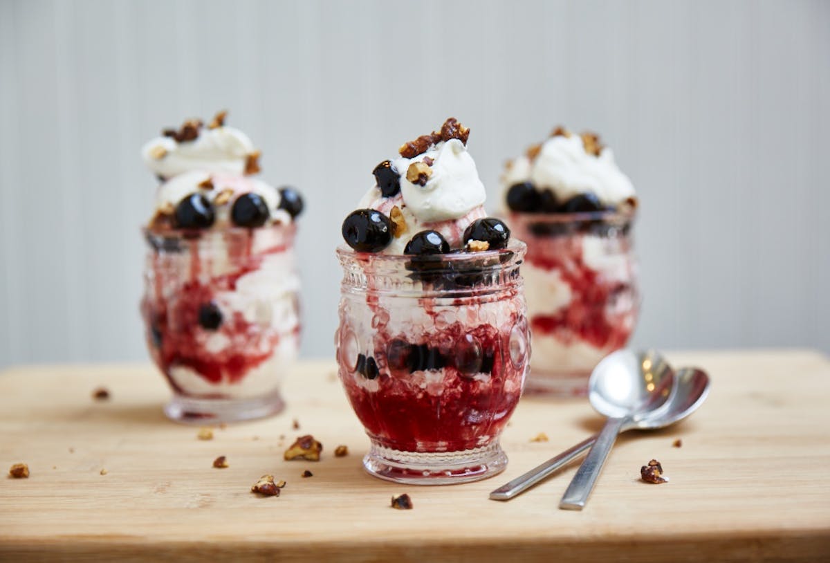 a dessert on a table