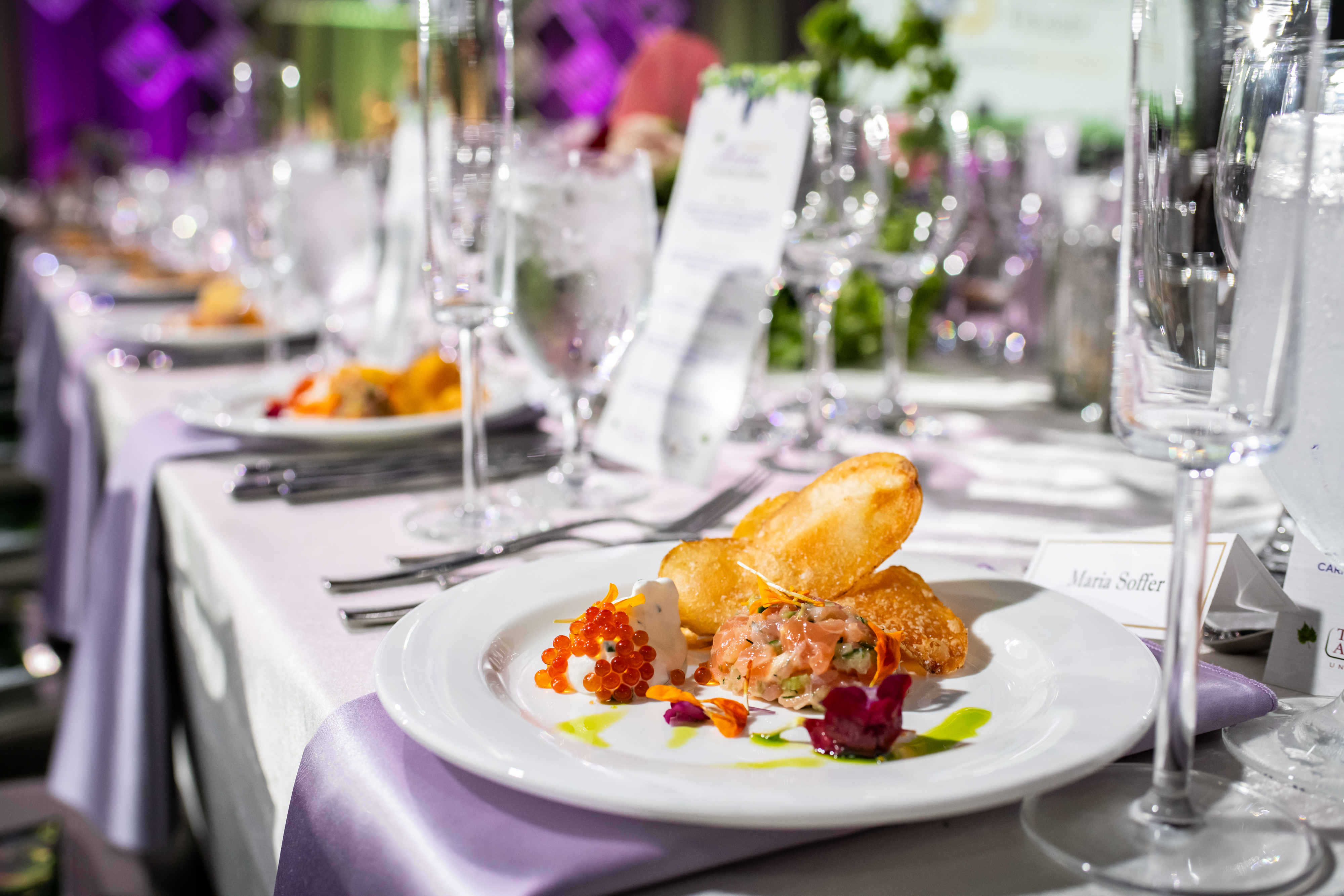 a plate of food on a table