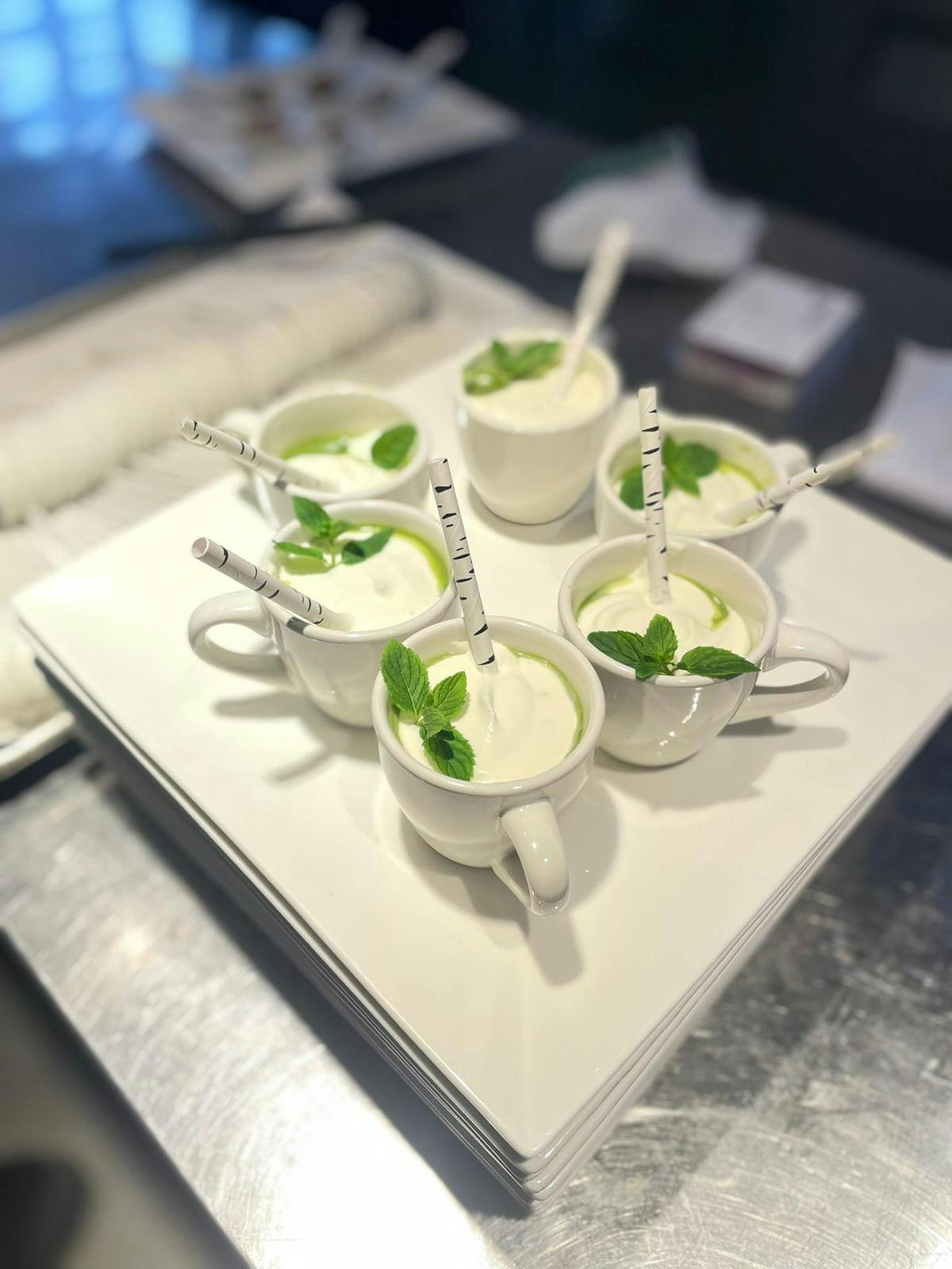 a plate of food on a table