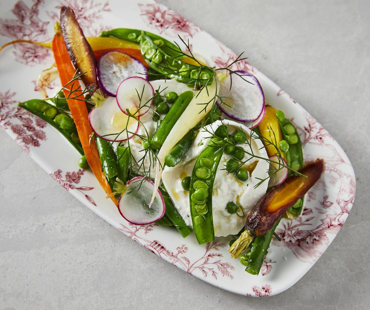 a plate of food on a table