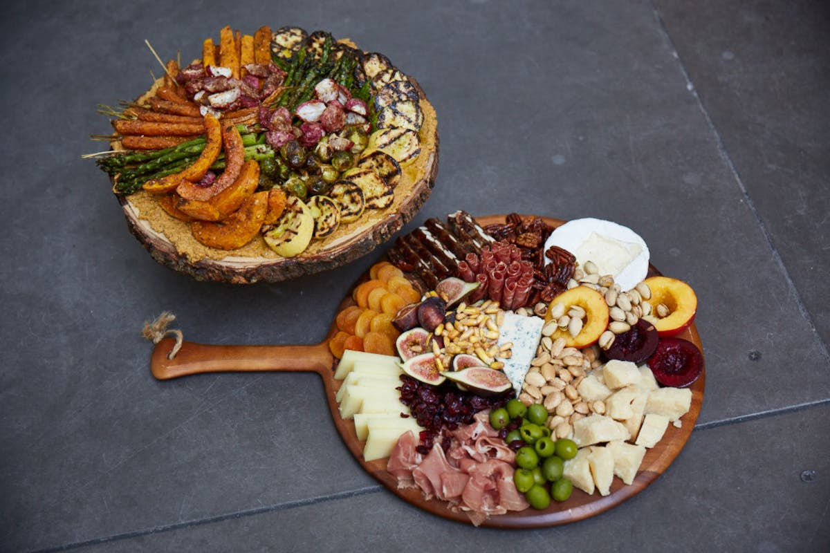 food on a table