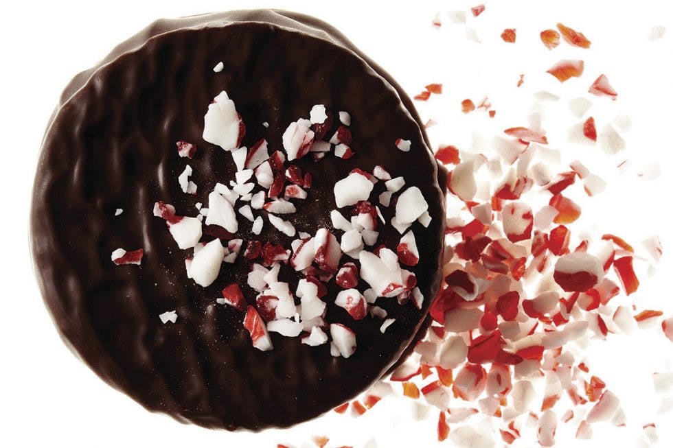 a close up of a chocolate cake