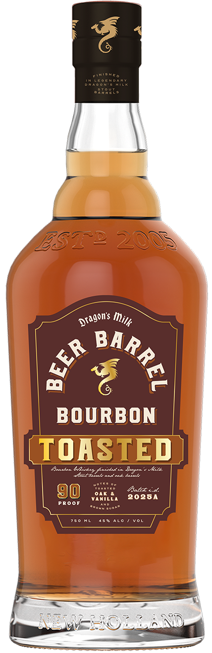 a bottle with a white sign with black text with Jack Daniel's in the background