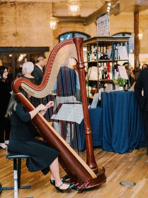 a person standing in a room