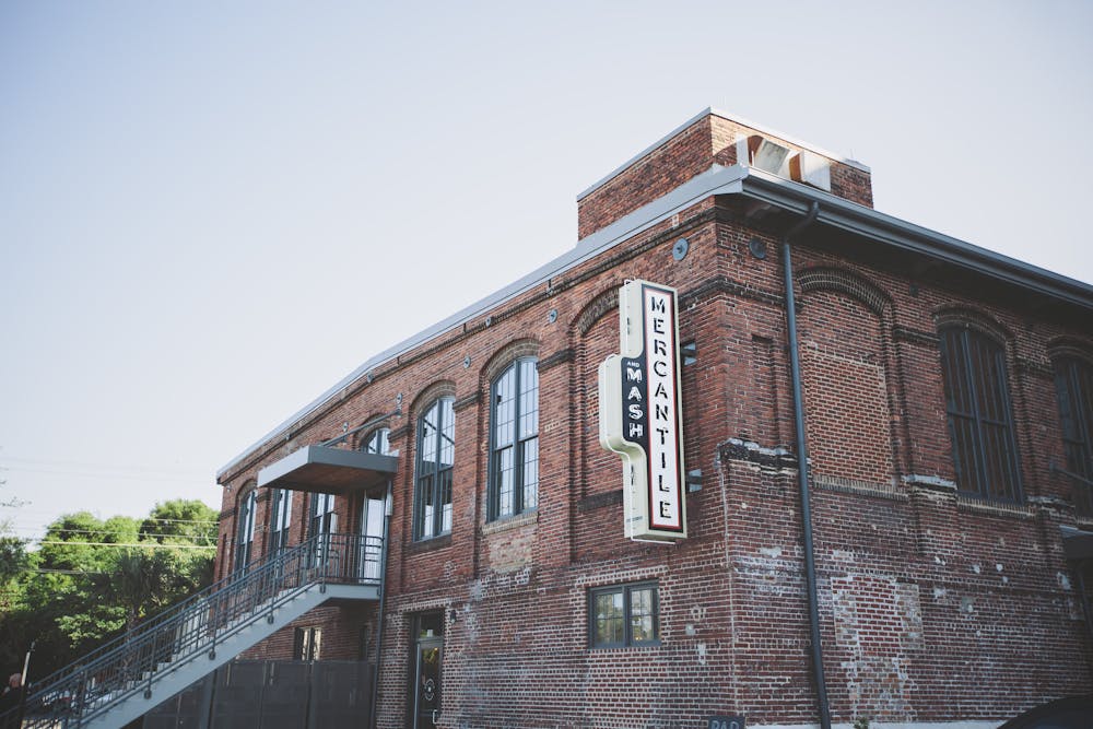 a large brick building